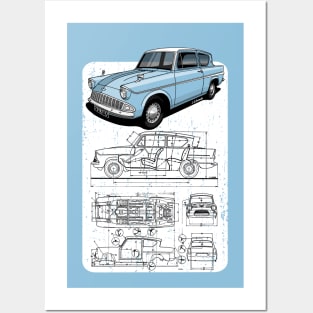 The magic iconic british car Posters and Art